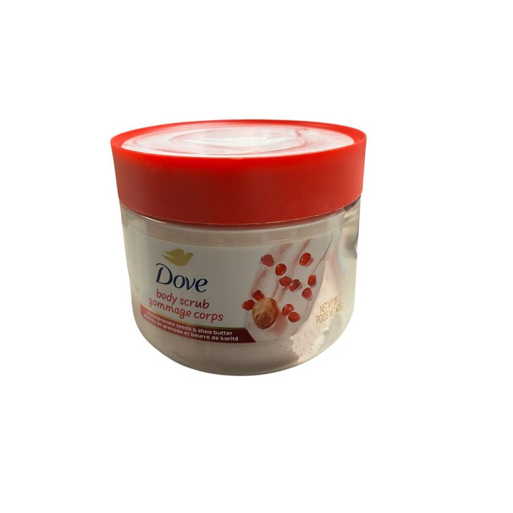 Dove Exfoliating Body Scrub Pomegranate Seeds‎ Shea Butter 10.5 oz NEW